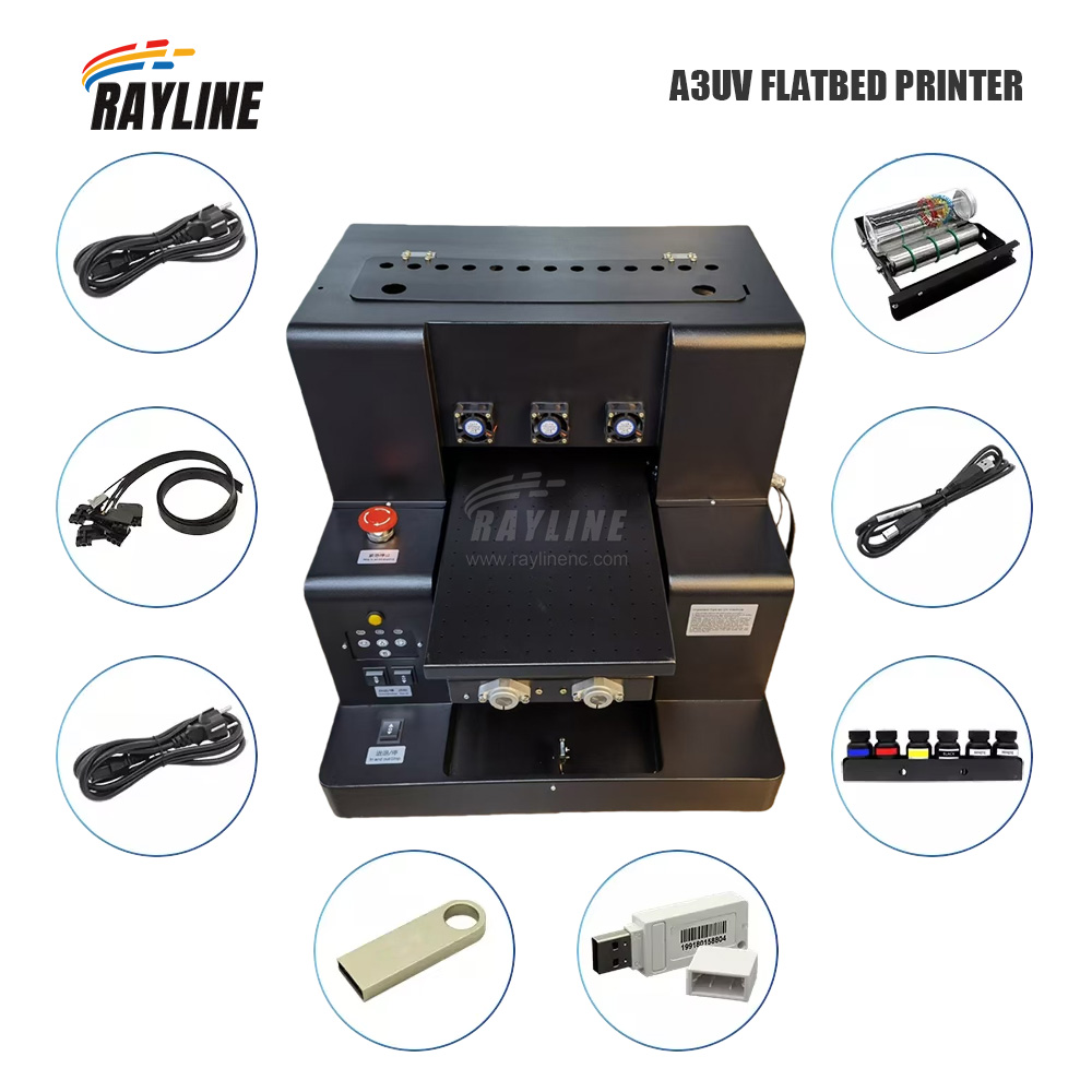 Uv Flatbed Printer - A3 A4 UV Flatbed Printer Small