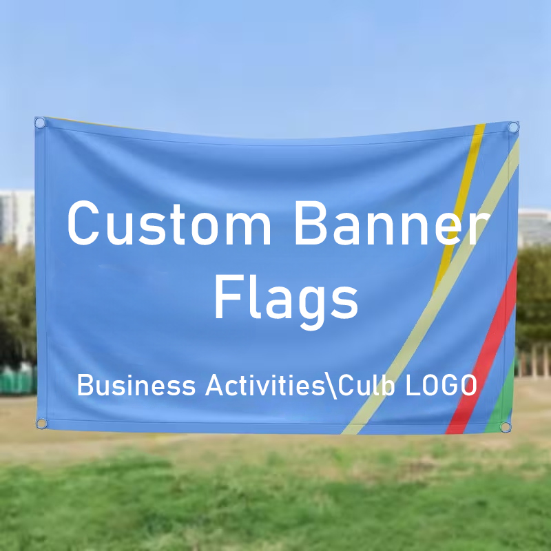 Commercial Printing Supplies - Custom Flag Banner for Personalized Logo