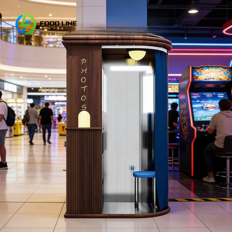 Commercial Printing Photoshop - custom enclosed photo booth nordic vintage