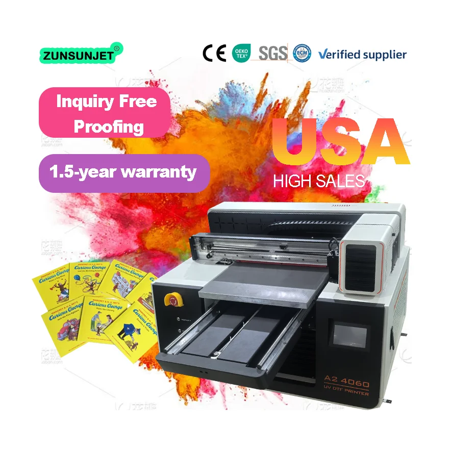 Uv Flatbed Printer - Small A2 Flatbed UV Dtf Inkjet