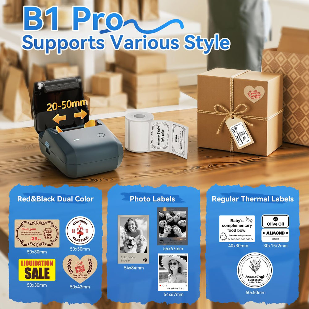 Niimbot B1/B1PRO Label Printer - Commercial Printing Network recension och pris