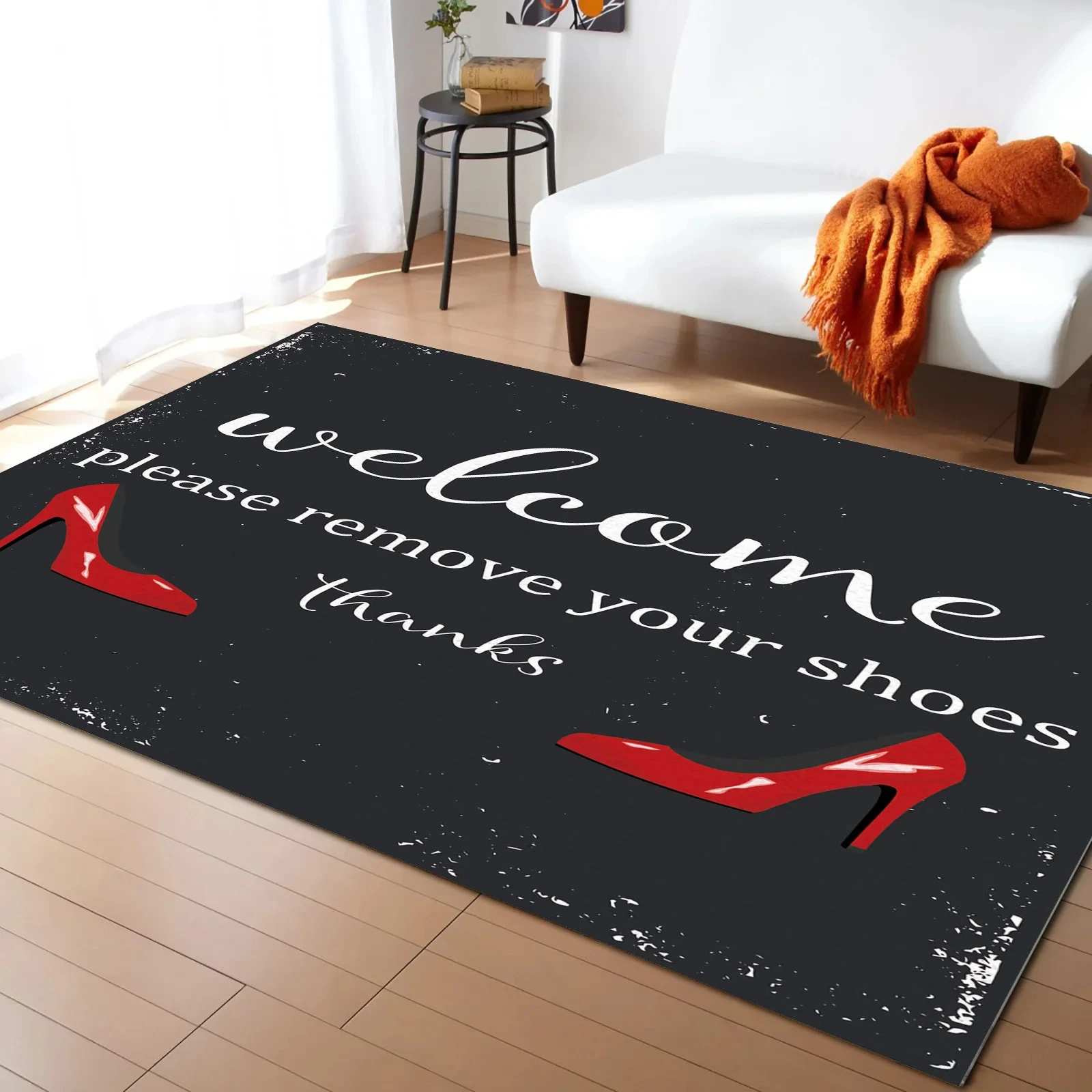Red High Heel Print Area Rug,  - Commercial Printing Supplies recension och pris