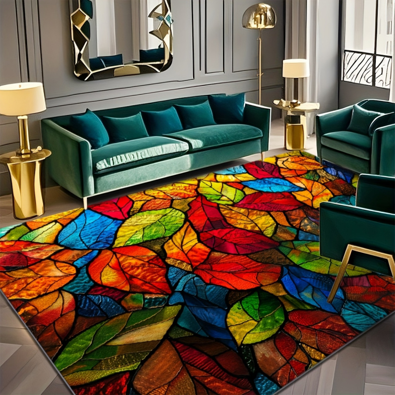 VIKAMA Stained Glass Leaf Prin - Commercial Glass Printing recension och pris