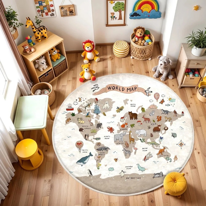  Play Round Floor Mat Animal W - Commercial Printing Format recension och pris