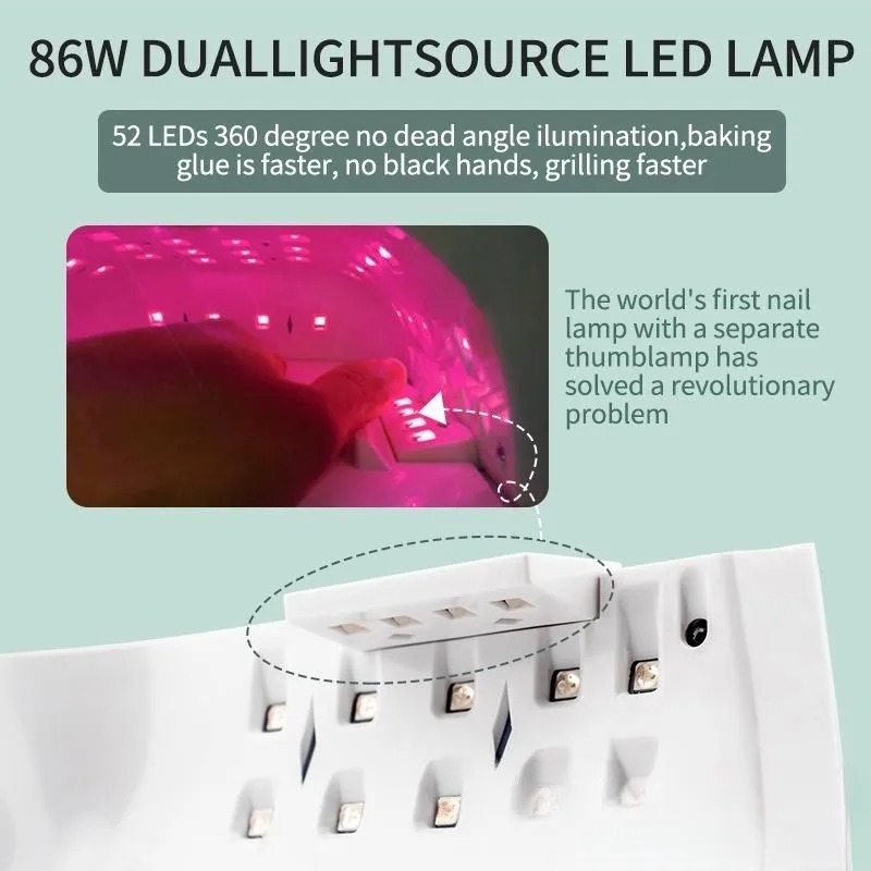 Rechargeable UV LED Nail Lamp  - Exposure Unit Uv recension och pris