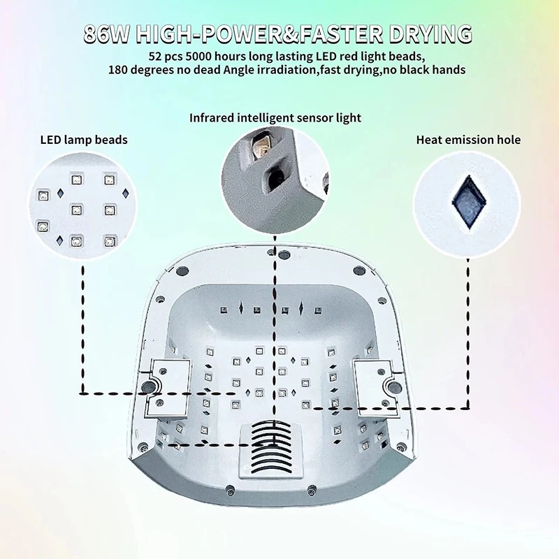 Rechargeable UV LED Nail Lamp  - Exposure Unit Uv recension och pris