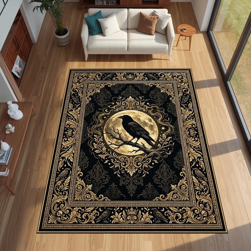 Gothic Golden Raven Full Moon  - Commercial Printing & Graphics recension och pris