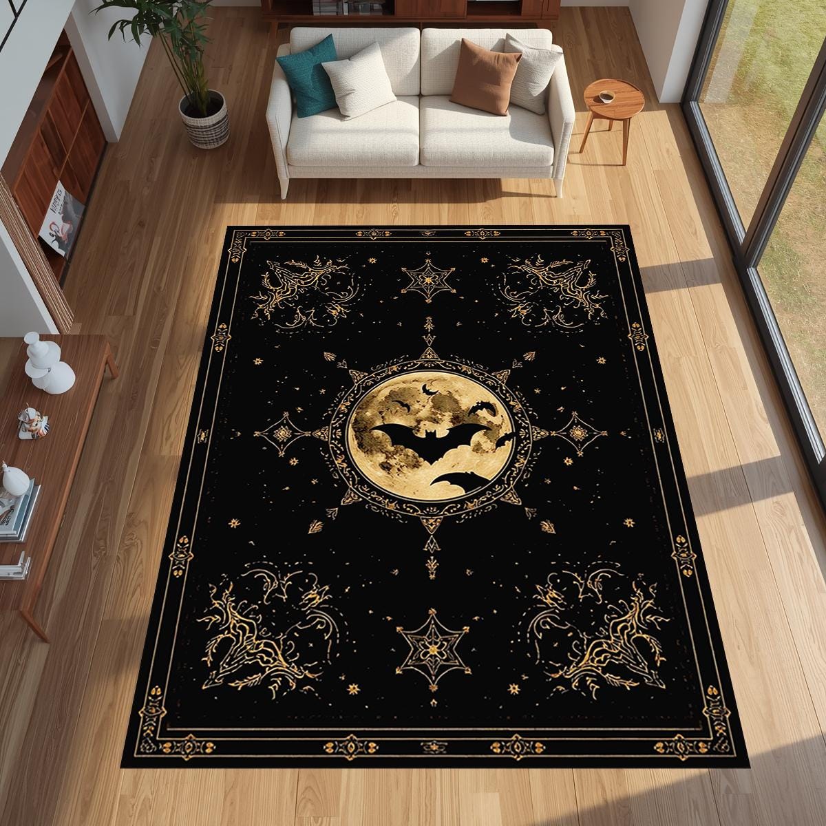 Gothic Golden Raven Full Moon  - Commercial Printing & Graphics recension och pris