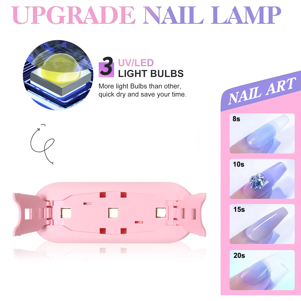Foldable Mini UV LED Nail Lamp - Exposure Unit Uv recension och pris
