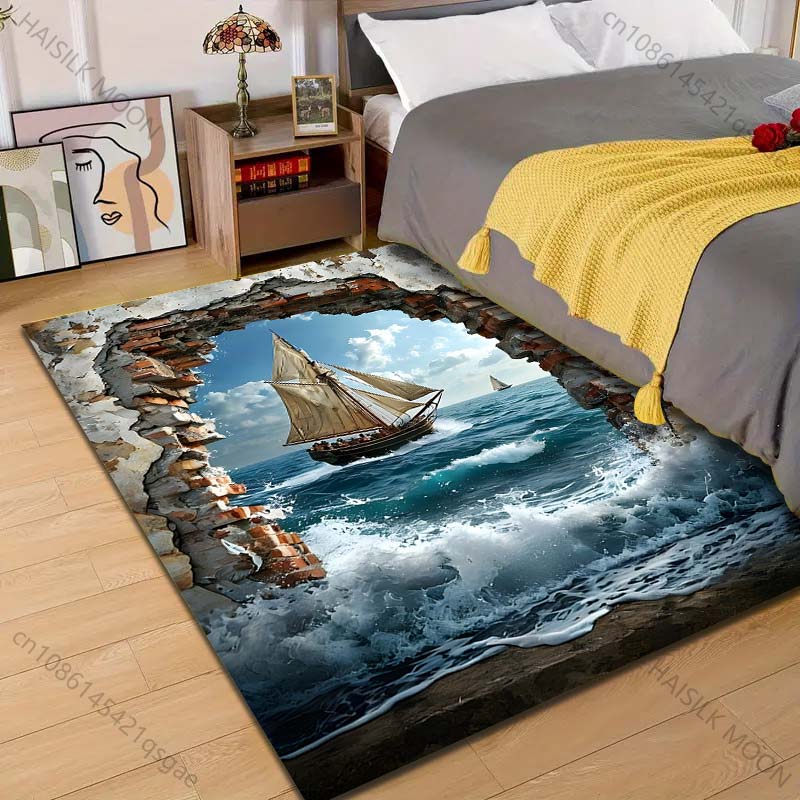 1PC Sailing ship through broke - Commercial Wall Printing recension och pris