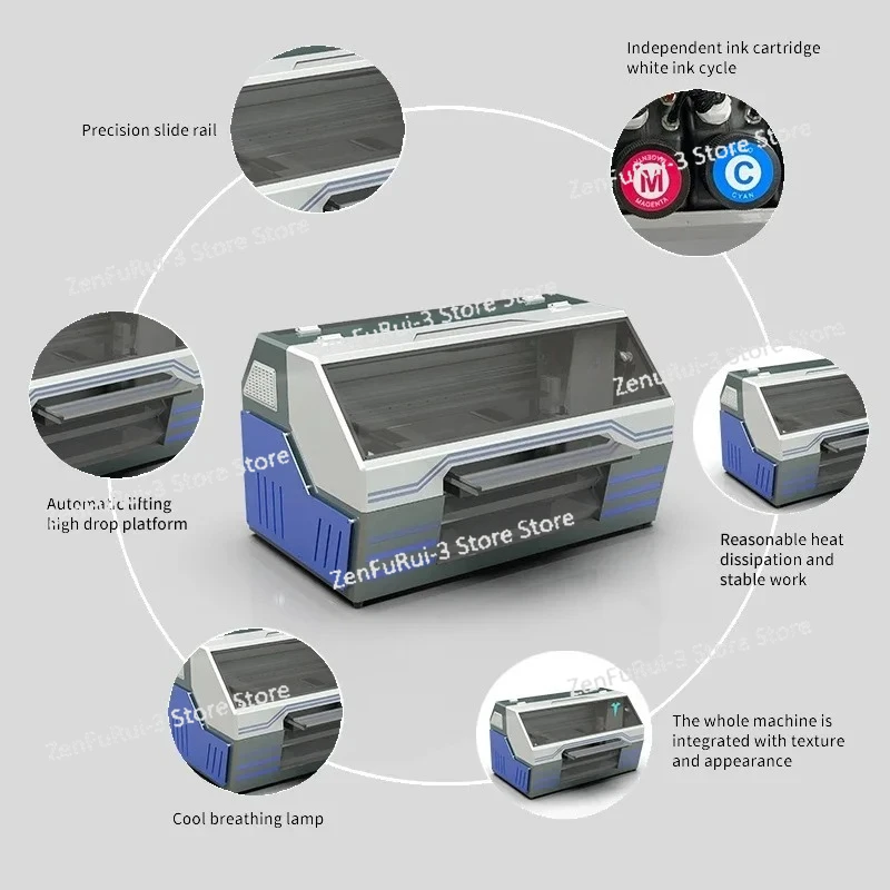 A2 Size UV Flatbed Printer 3D  - Uv Flatbed Printer recension och pris