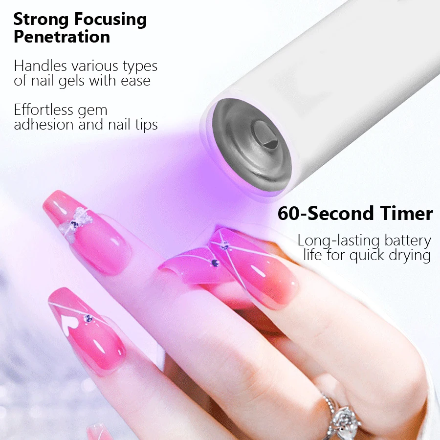 Mini Portable LED UV Nail Lamp - Exposure Unit Uv recension och pris