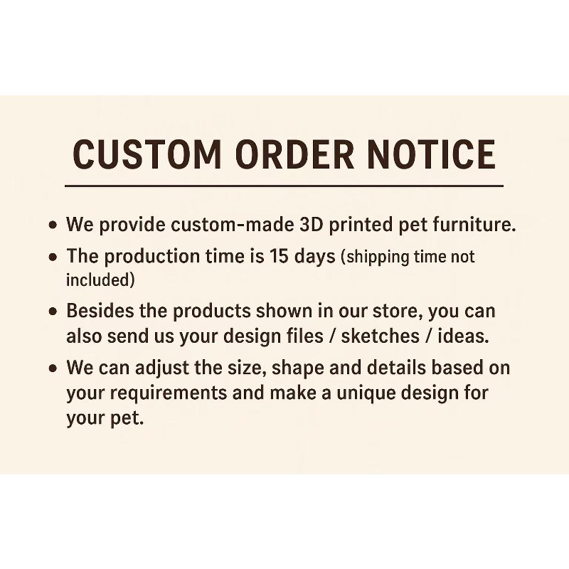 Modern 3D Printed Pet Furnitur - Commercial Printing Supplies recension och pris