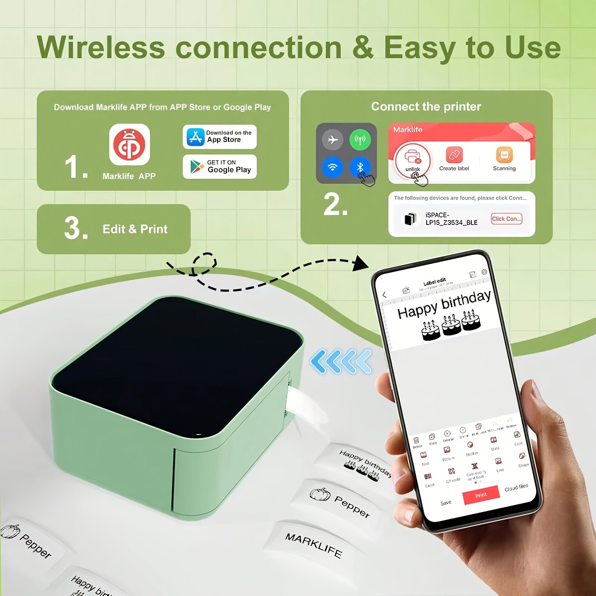 Marklife P15 Label Printer Por - Commercial Printing Network recension och pris