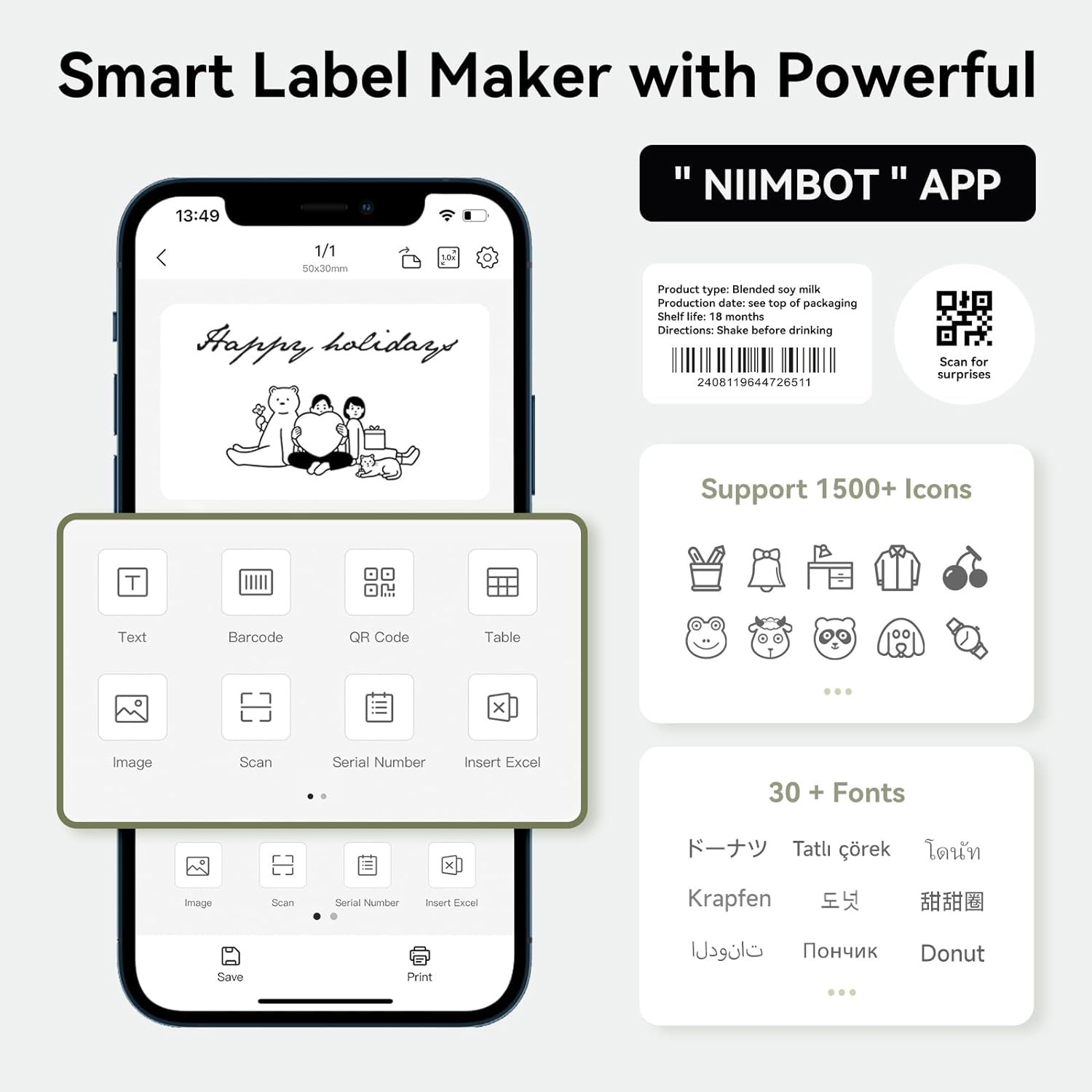 Niimbot B1 Printer Thermal Blu - Commercial Printing Network recension och pris