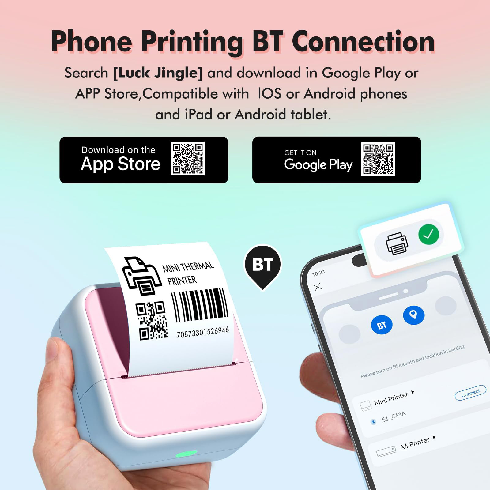 S1 Mini Portable Thermal Print - Commercial Printing Network recension och pris