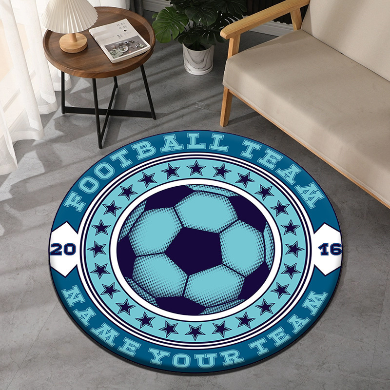 Soccer Theme Round Carpet Spor - Commercial Printing Format recension och pris