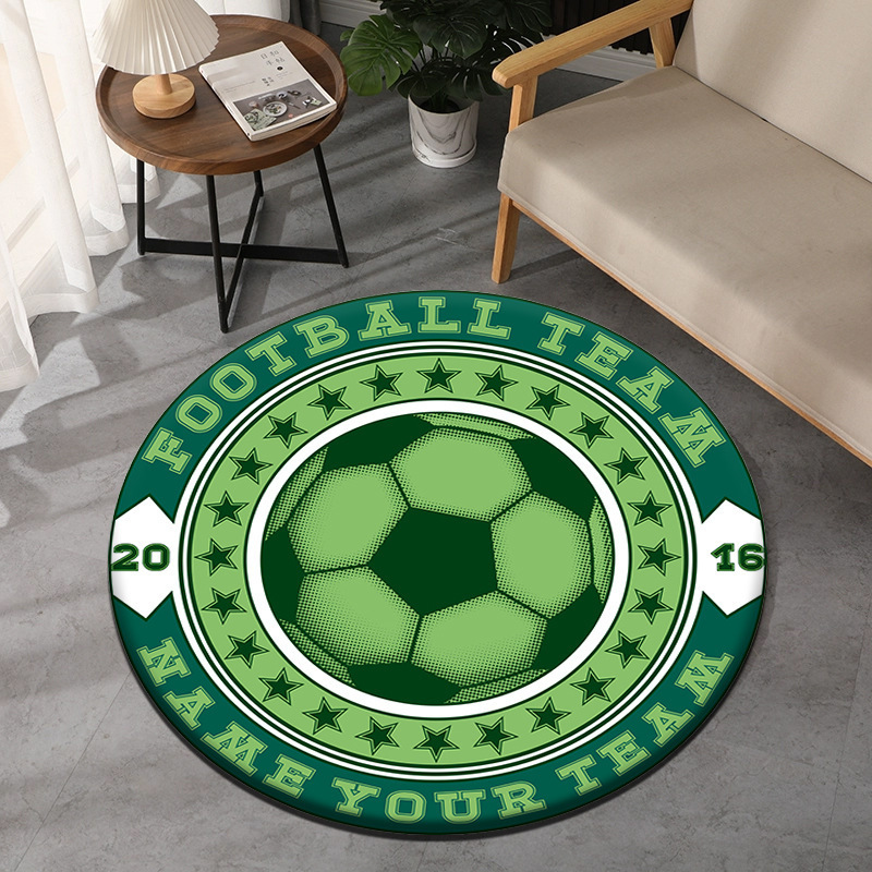 Soccer Theme Round Carpet Spor - Commercial Printing Format recension och pris