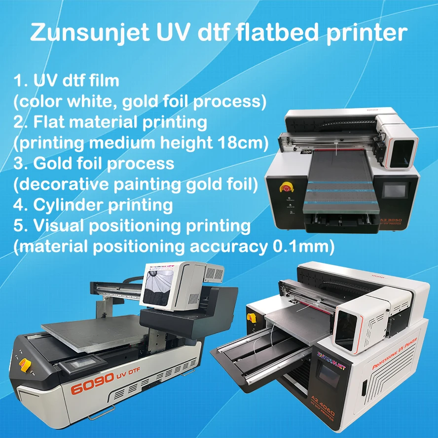 Small A2 Flatbed UV Dtf Inkjet - Uv Flatbed Printer recension och pris