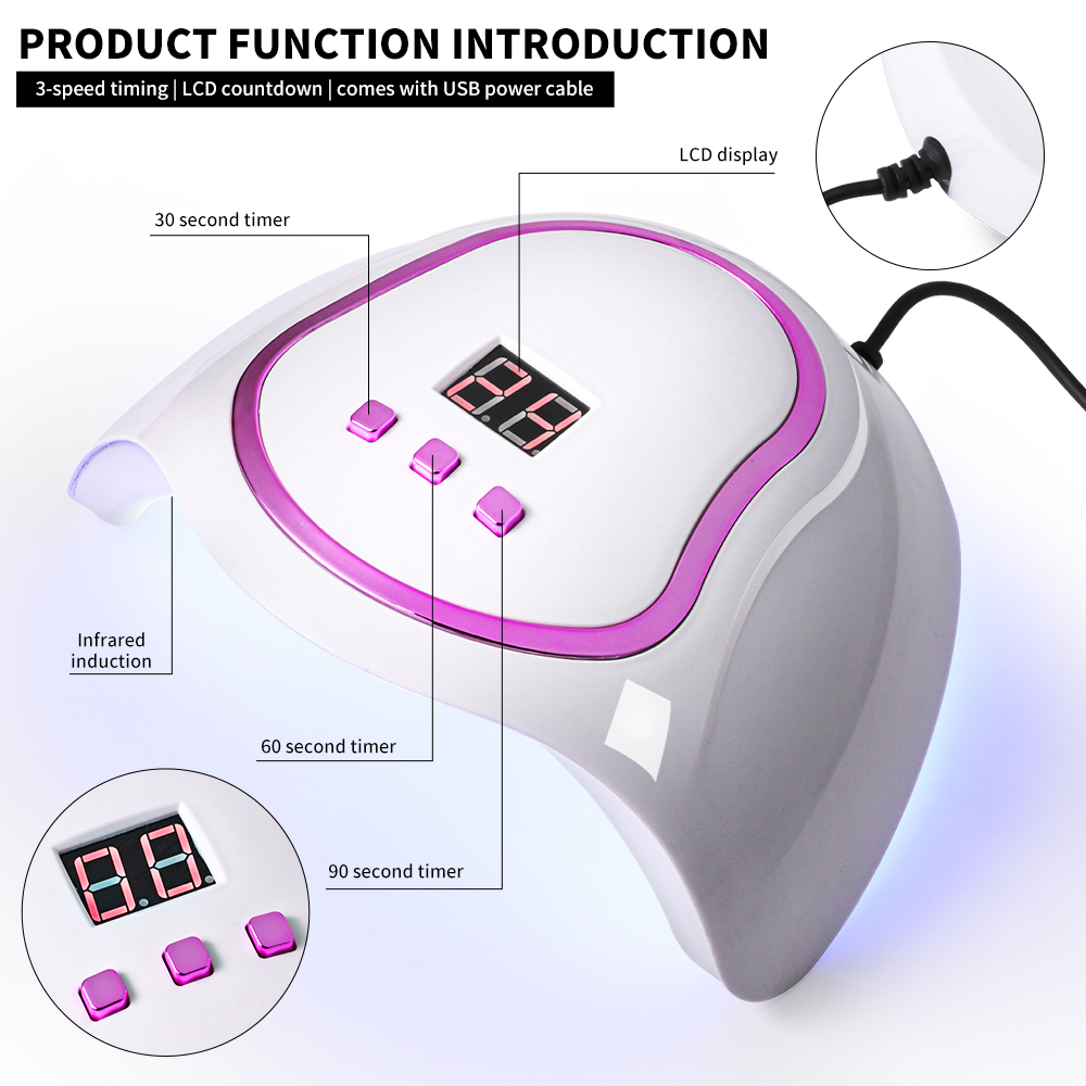 Professional UV LED Nail Lamp  - Exposure Unit Uv recension och pris
