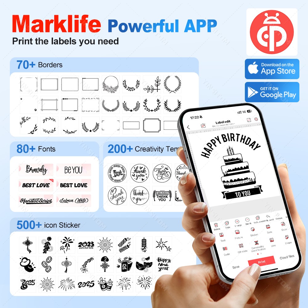P50 Marklife 20-50mm Thermal L - Commercial Printing Machine Price recension och pris