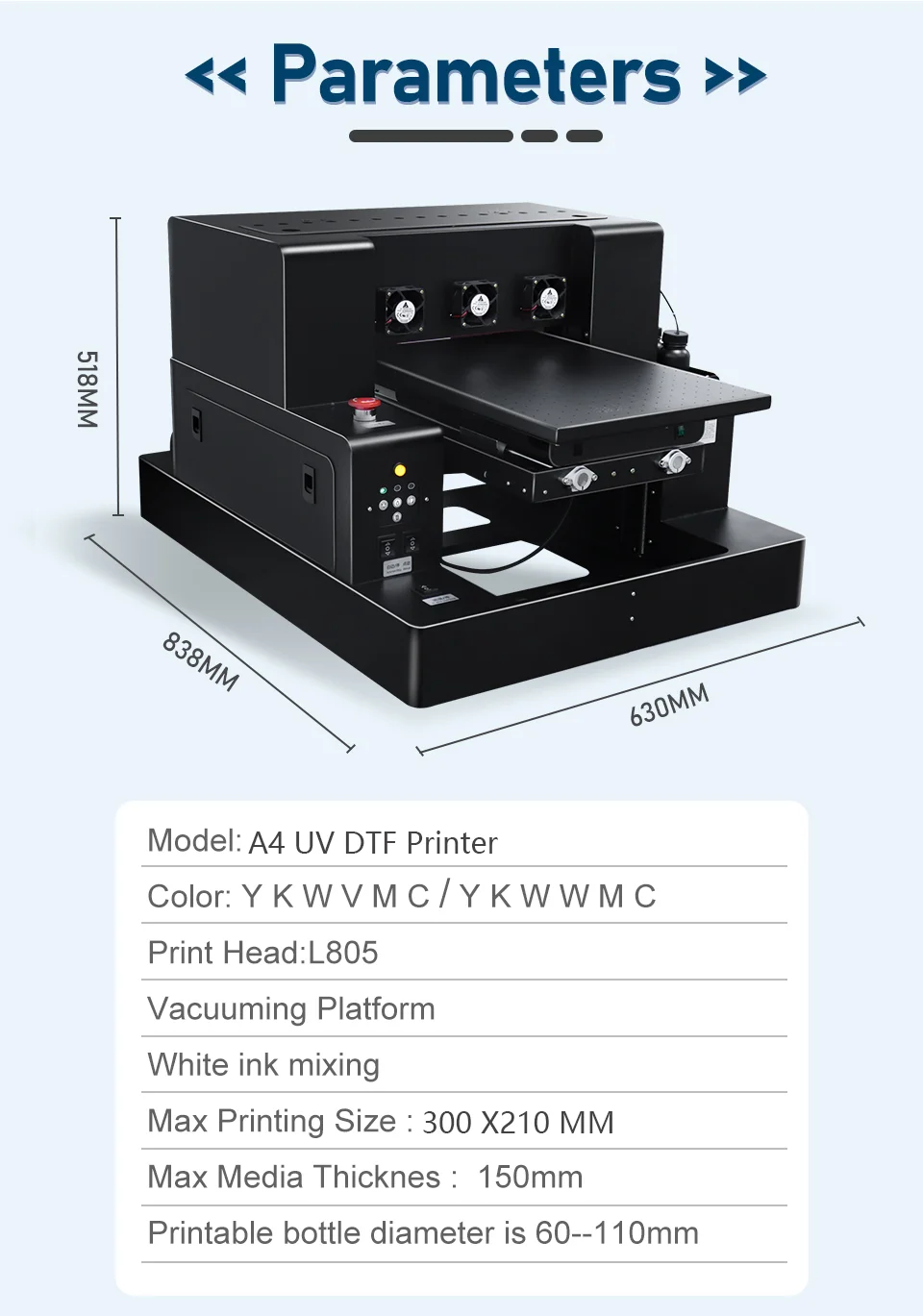 Irtop UV LED Printer A4 UV Fla - Uv Flatbed Printer recension och pris